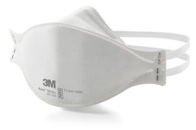 3M 9205+ Aura Niosh N95 Particulate Respirator.  99+% Filtration Efficiency.  Individually Sealed.