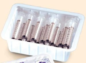 BD Luer-Lok Syringe Tip, Sterile Convenience Tray, 30 ML, Pack of 10.