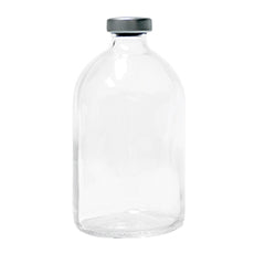 ALK-50ml Clear Sealed Sterile Glass Vial-Silver, Qty. 1