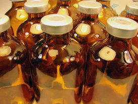 50ml Amber Sealed Sterile Glass Vial, Qty. 25