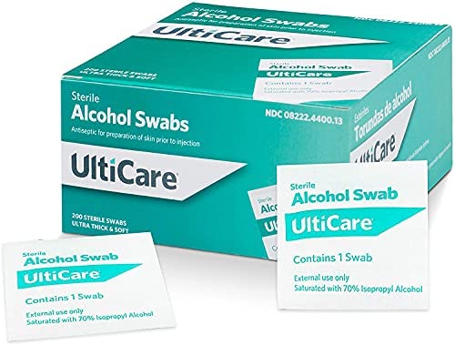 Ultimed UltiCare Sterile Alcohol Prep Pads, Box of 200