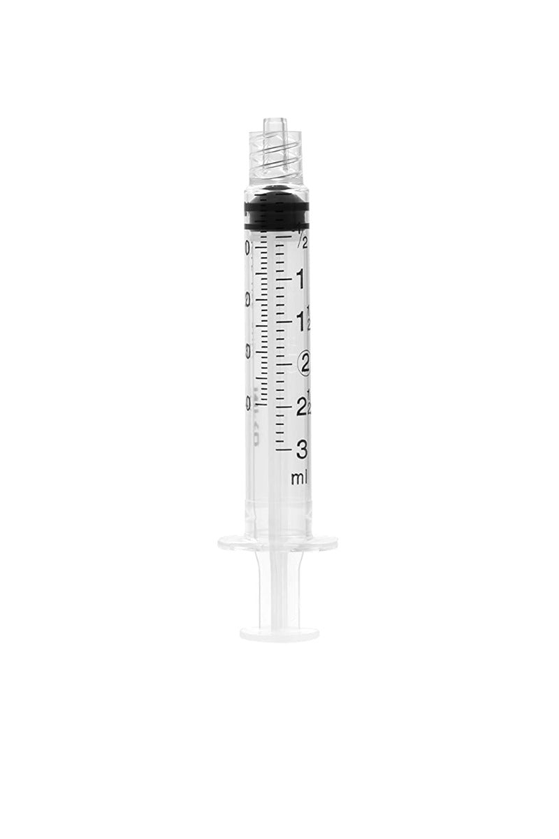 Nipro 3cc Syringe Only, Luer Lock, Box of 100