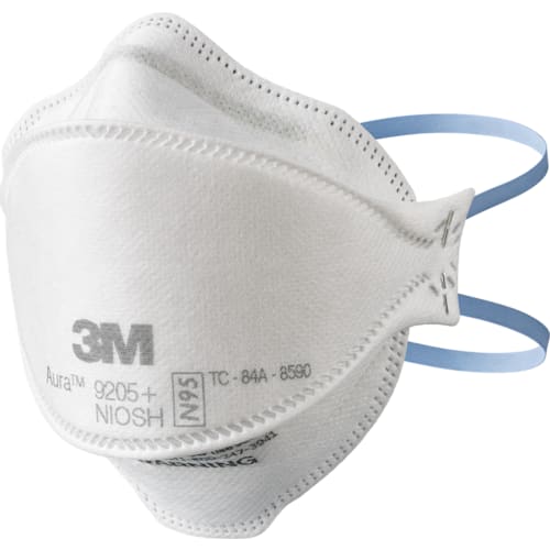 3M 9205+ Aura Niosh N95 Particulate Respirator.  99+% Filtration Efficiency.  Individually Sealed.