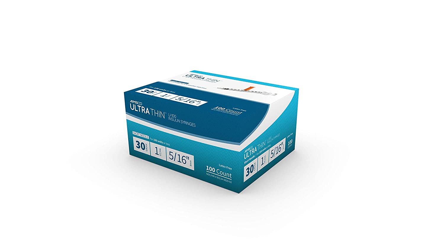 Aimsco MaxiComfort Diabetic Insulin Syringes: 28g, 29g 30g and 31g