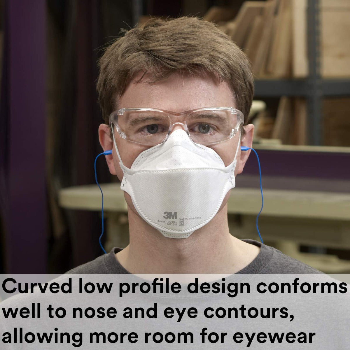 3M 9205+ Aura Niosh N95 Particulate Respirator.  99+% Filtration Efficiency.  Individually Sealed.