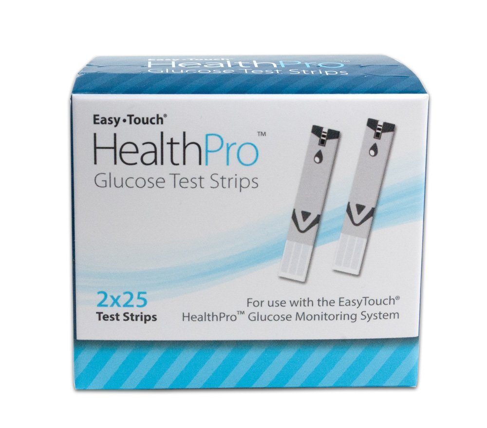 Easy Touch HealthPro Glucose Test Strips, 809050, Box of 50