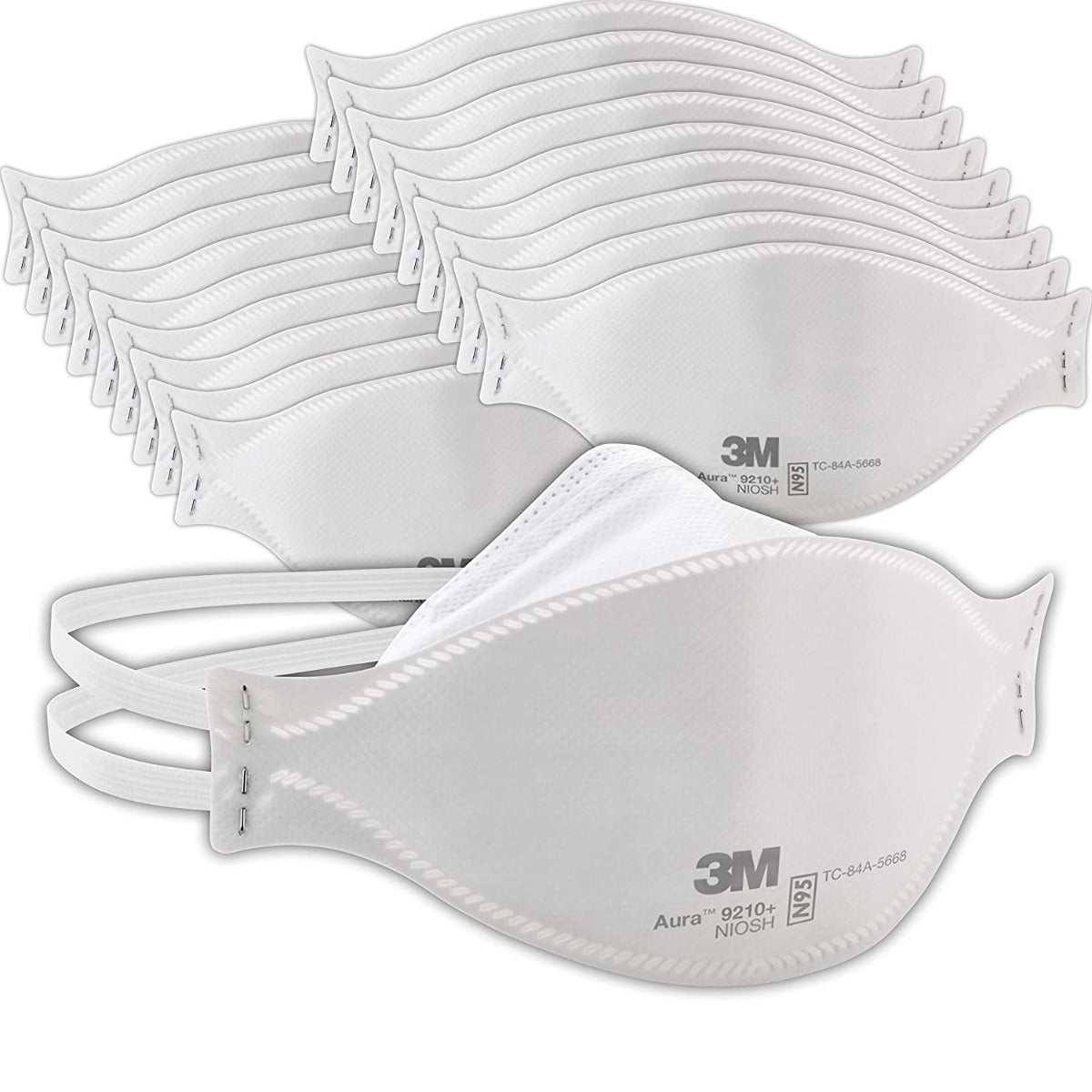 3M 9205+ Aura Niosh N95 Particulate Respirator.  99+% Filtration Efficiency.  Individually Sealed.