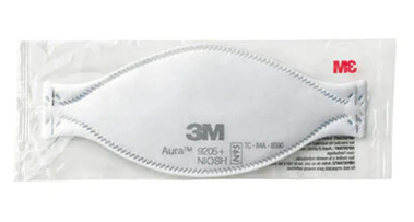 3M 9205+ Aura Niosh N95 Particulate Respirator.  99+% Filtration Efficiency.  Individually Sealed.