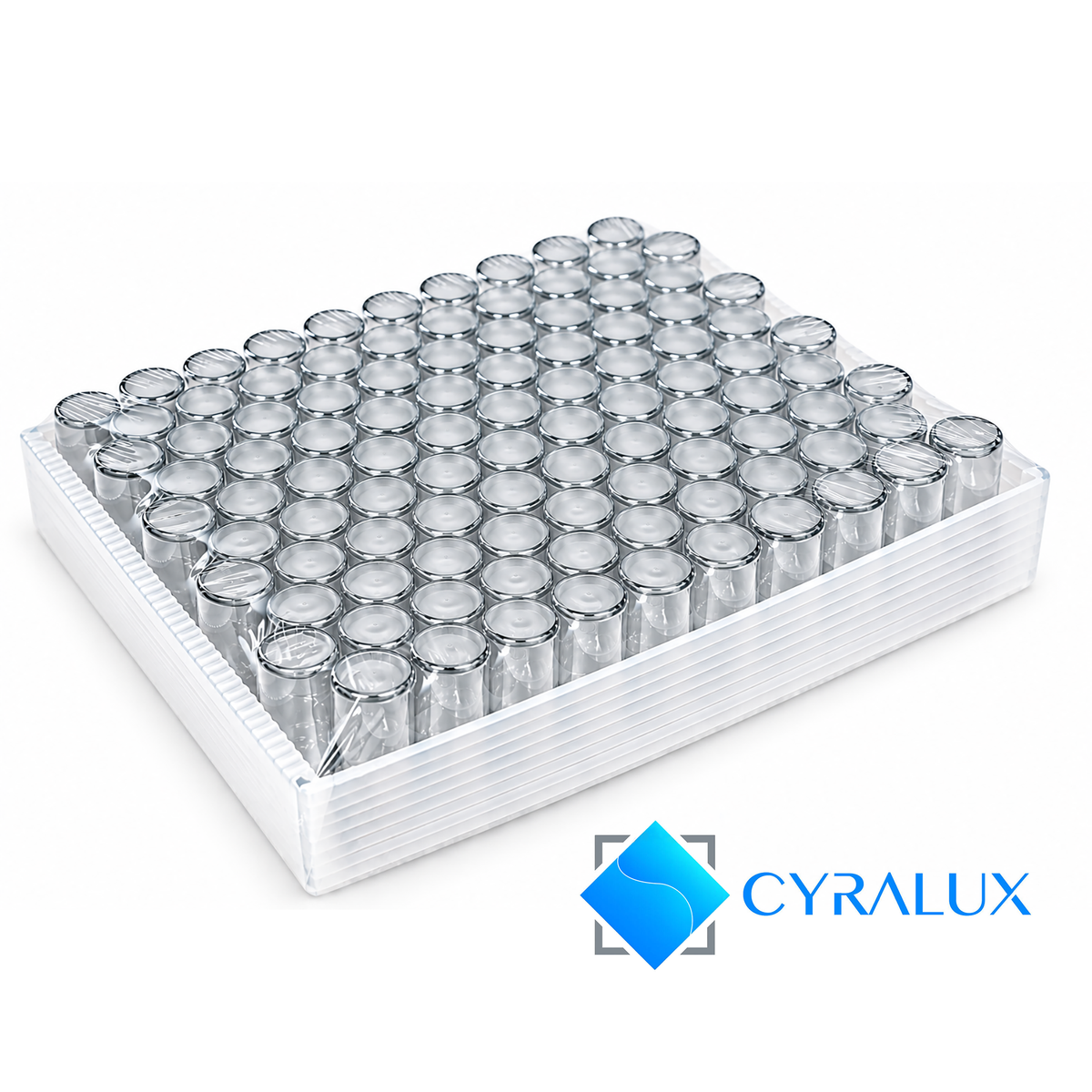 CyraLux 30R Sterile Ready-to-Fill Glass Vials, 30 mL, Bulk Box of 140