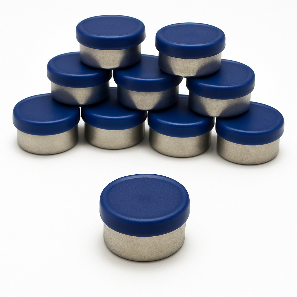 13mm Flip Top Aluminum Seal - Royal Blue (Qty. 5000)