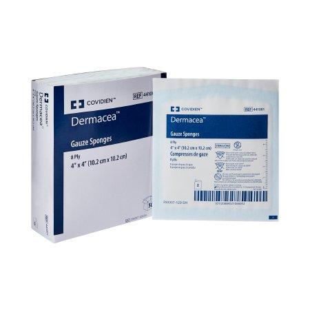 Gauze Sponge Dermacea 4" x 4" 8 Ply Sterile 2s, 25 pk, Covidien 441001