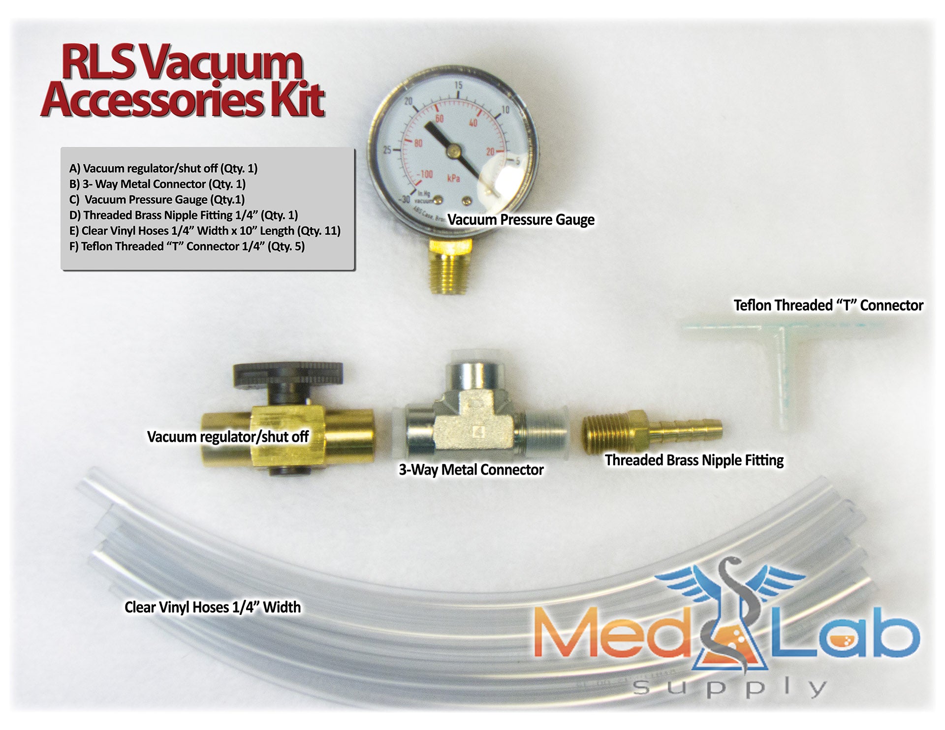 Filtration Accessories Kit for Vacuum Pumps