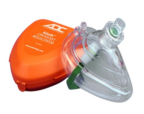 CPR Pocket Resuscitator Mask with Hard Case, 4053