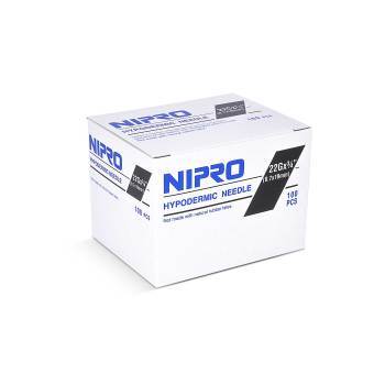 Nipro Sterile Hypodermic Needles, Box of 100