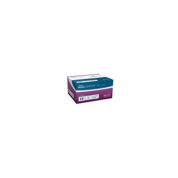 Aimsco UltraThin Diabetic Syringe 0.5cc x 30g, x 5/16 inch needle, Qty. 100