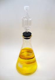 Three Piece Airlock used in Wine or Beer Brewing