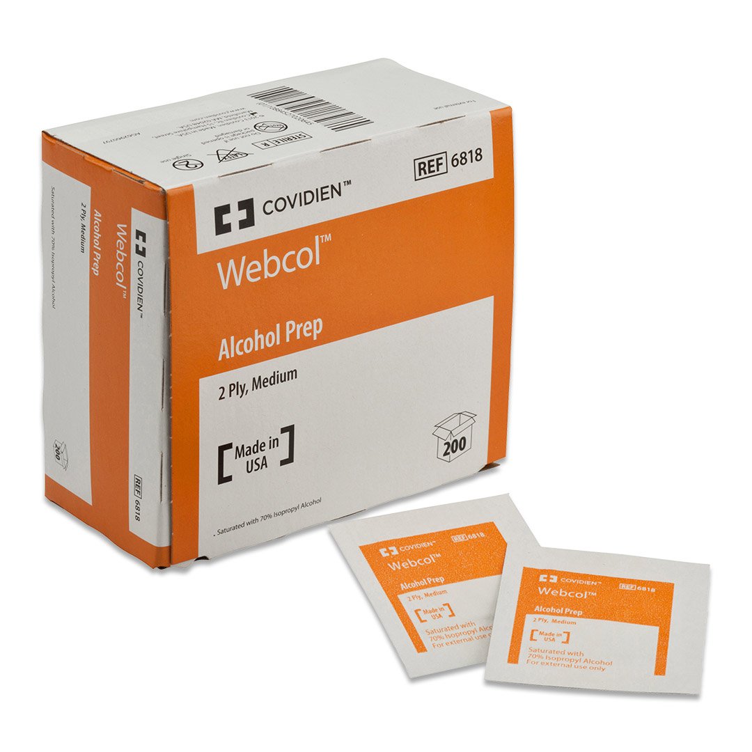 Cardinal Health 6818, Alcohol Prep Pads, Qty. 200