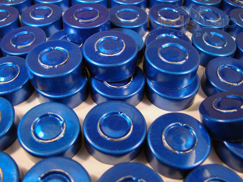 20mm Aluminum Seal - Blue (Qty 1000)