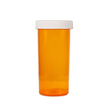 Colored Capsule Bottles Amber Color - 20 Dram Size - (Qty. 12)