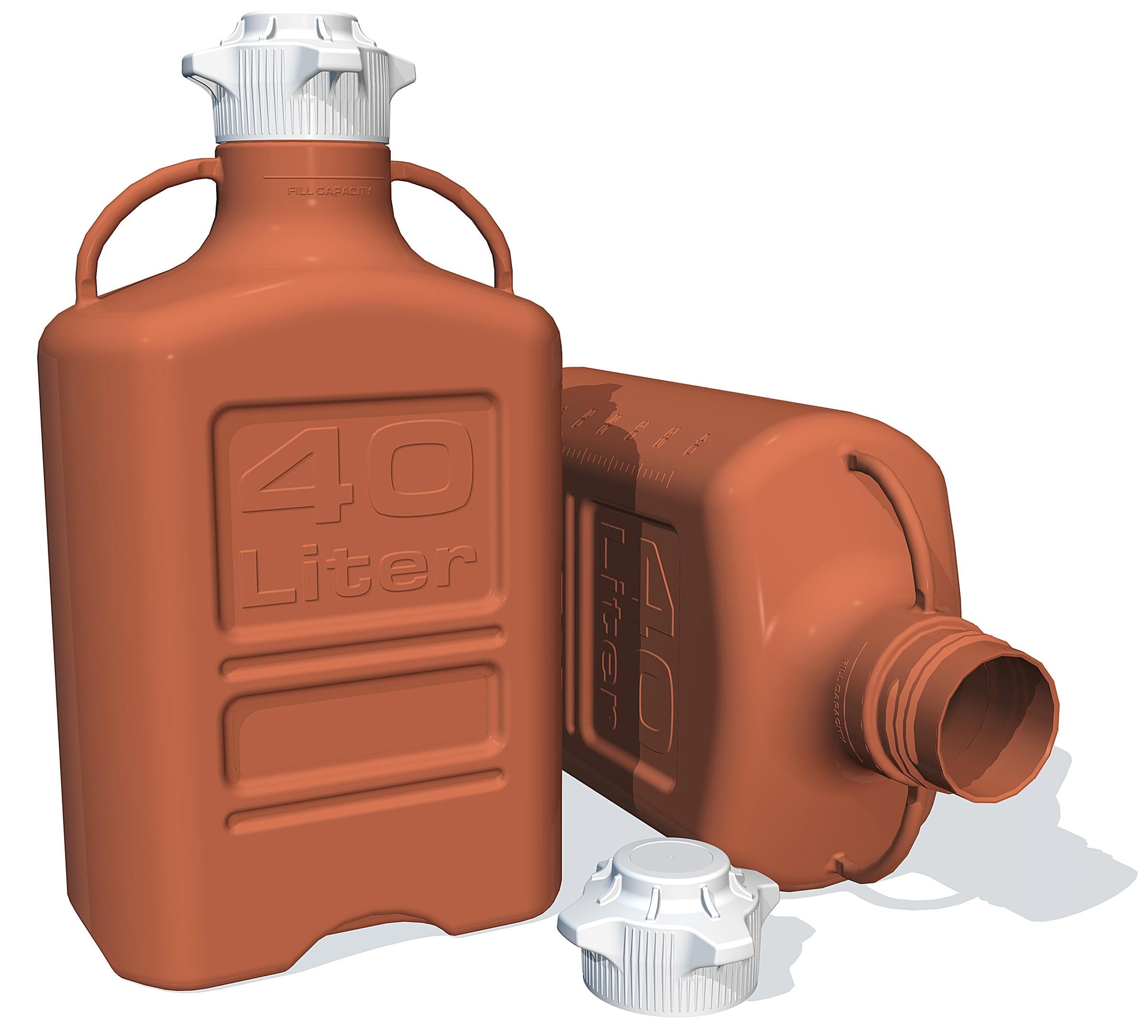 Carboy, 20L, Amber HDPE, 120mm cap