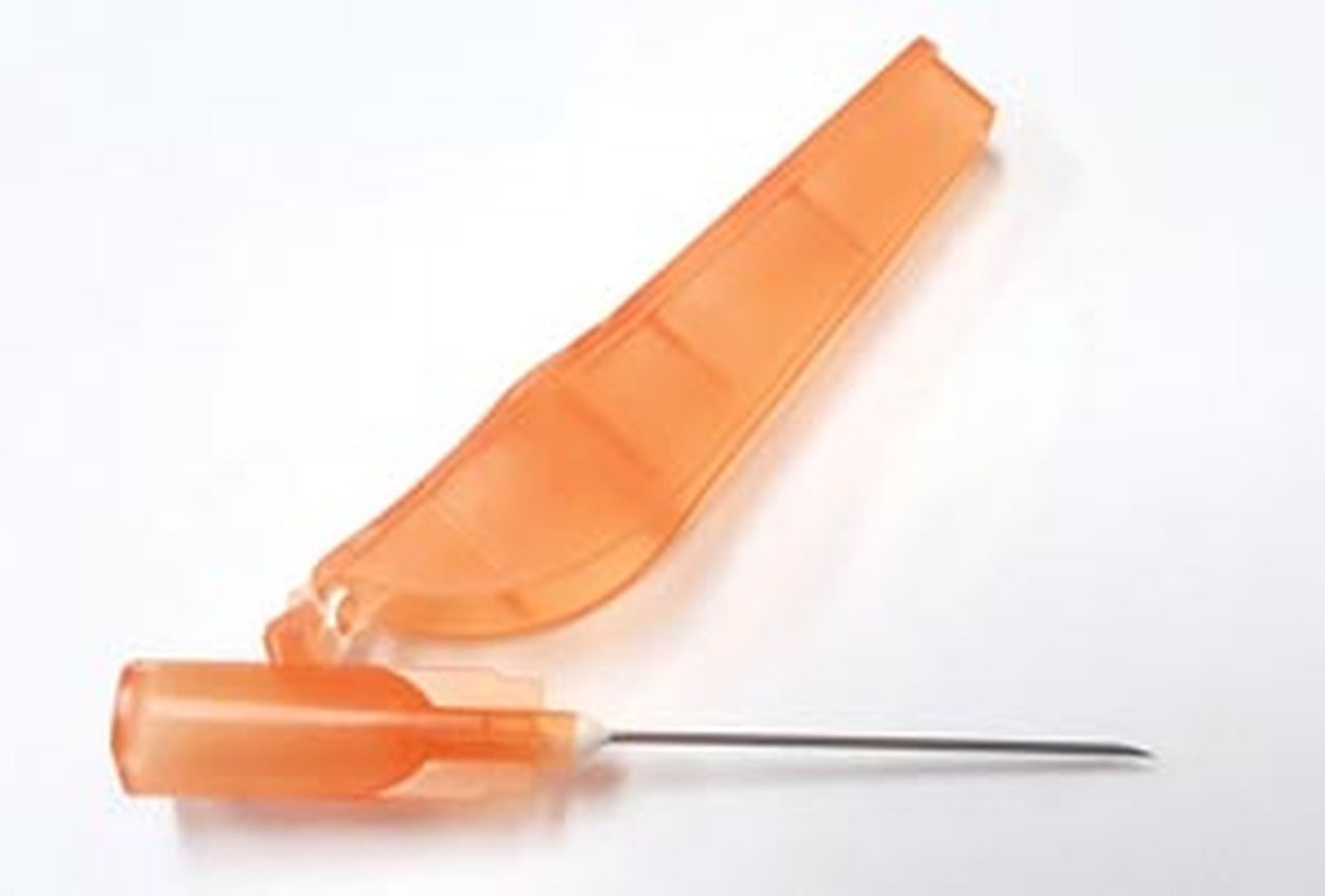Exel Sterile Safety Hypodermic Needles, Box of 100