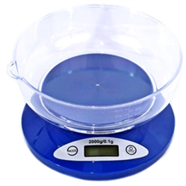 Table Top Digital Food Scale, 2000g x 0.1g accuracy with bowl