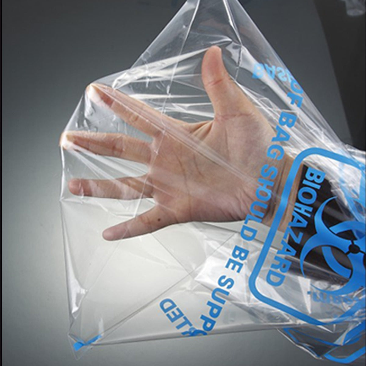Autoclave Biohazard  Bags, Clear 12.2x26, Box of 200