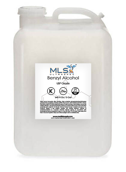 Benzyl Alcohol USP, NF, 5 Gallons / 19 liters