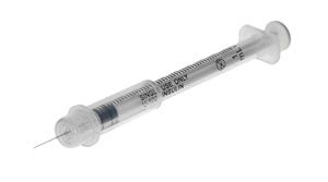 One-Care Insulin Safety Syringe, 1ml x 29G x ½", BX 100