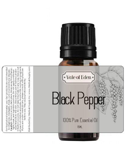 Black Pepper Essential Oil, 15ml, 100% Certified Organic
