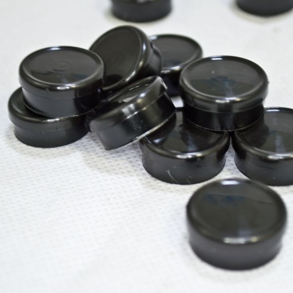 20mm Dual Tone Flip Top Seal (Black/Black) Qty. 25