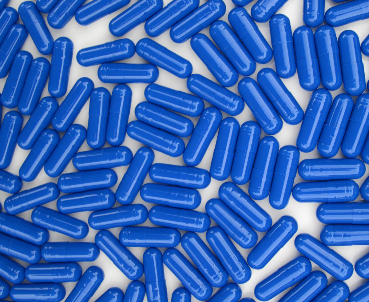 Blue Capsules Size 0 (Qty. 1500)
