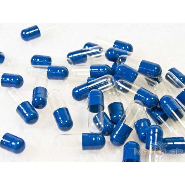 Blue/Natural Size 3, Gelatin Capsules (Qty. 5000)