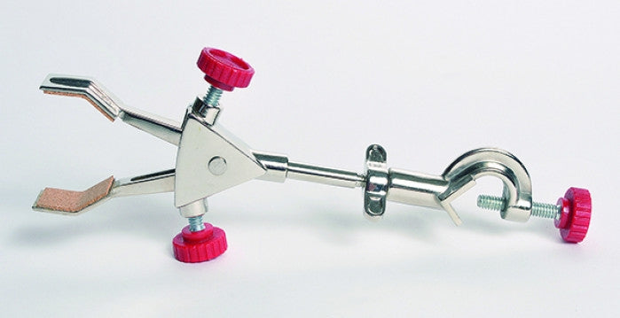 2-Prong Burette Clamp with Boss Head, Cork Coated Jaws