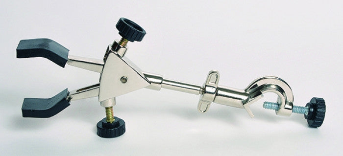 2-Prong Burette Clamp with Boss Head, Silicone Coated Jaws