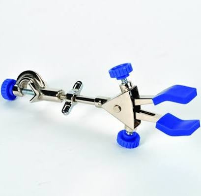 2-Prong Burette Clamp with Boss Head, Silicone Coated Jaws