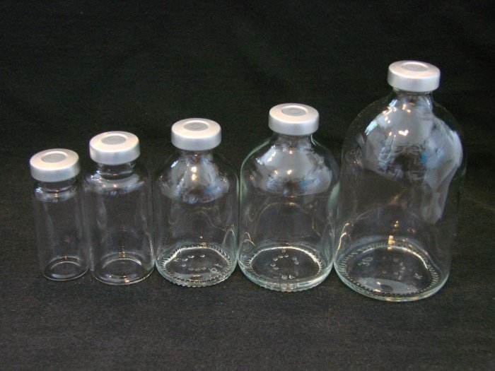 ALK-100ml Clear Sealed Sterile Depyrogenated Glass Vial, Qty. 1