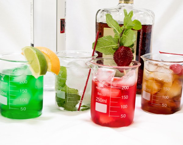 Med Lab Supply 10 piece Chemistry Bar Beaker Cocktail Glass Set