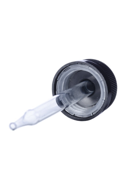 1 oz Empty Matte White Glass Vial / Bottle with Child Dropper