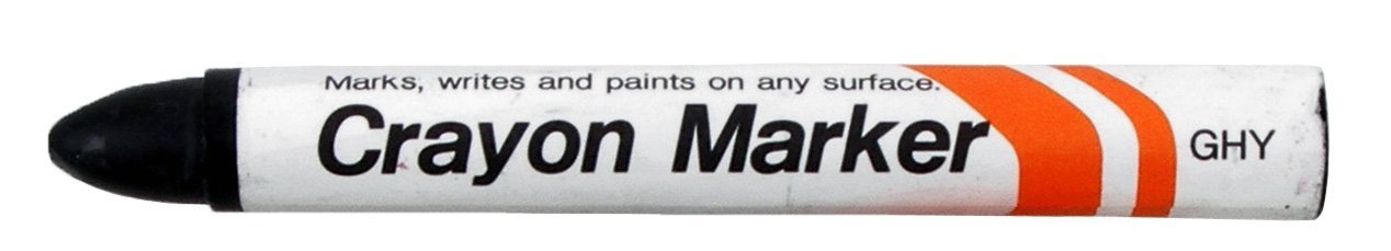 Industrial Permanent Crayon Marker-Black