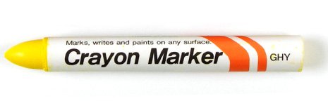 Industrial Permanent Crayon Marker-Yellow