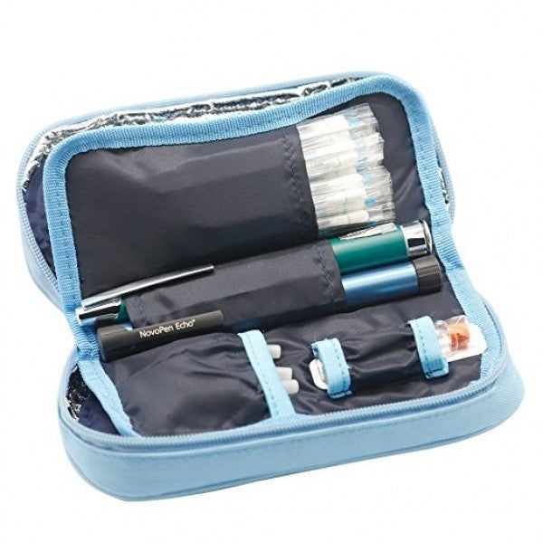 Portable Diabetic Cooler, Medical Travel Bag, Includes 2 Ice Packs
