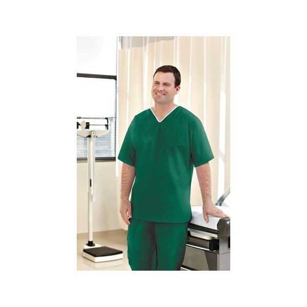 Disposable Elite Non-Woven Scrubs, Set, Green, Large