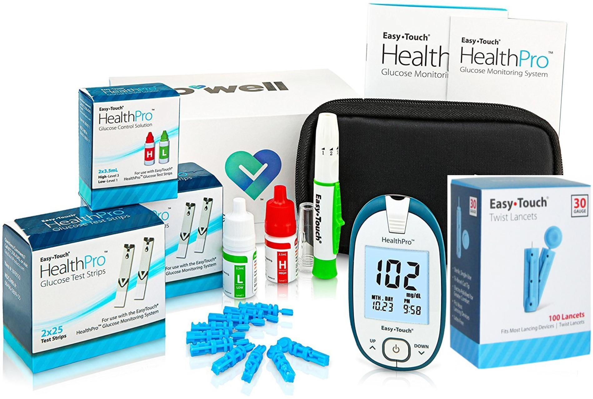 EasyTouch HealthPro Glucose Monitoring System-Starter Kit