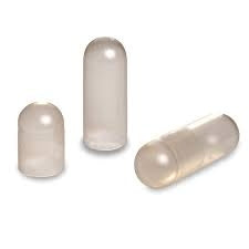Vegetarian, Acid Resistant, Enteric Empty Capsules, Size 0, Bag of 500