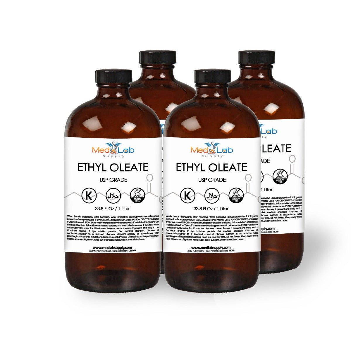Ethyl Oleate USP, NF, Non-GMO, 4 Liters