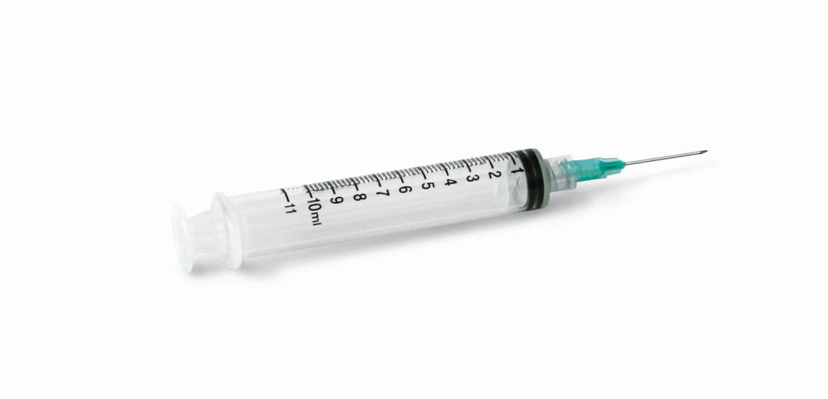 Exel Syringe & Needle, 10cc x 18g x 1", 100/BX, 26257