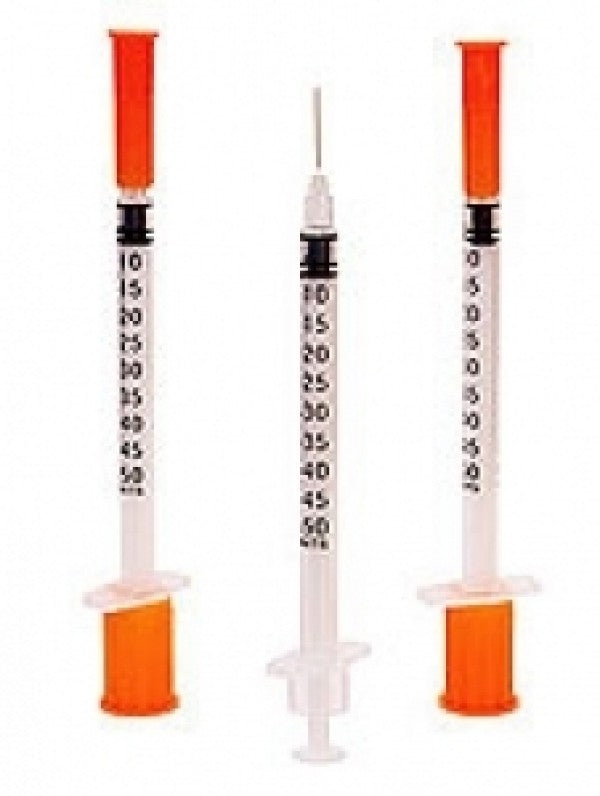 Exel Veterinary U-40 Diabetic Syringe, 0.5cc x 29g x 1/2", BX 100