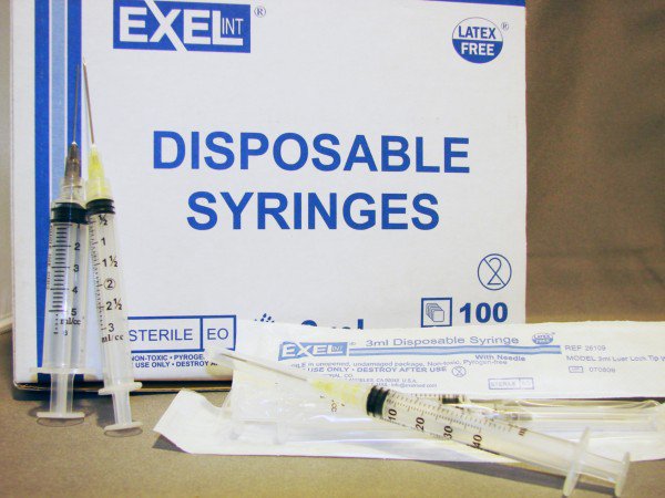 Exel Luer Lock Syringe & Needle, 5cc x 21g x 1.25", 100/BX