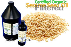 Filtered Sesame Oil, Certified Virgin Organic, 32 fl oz